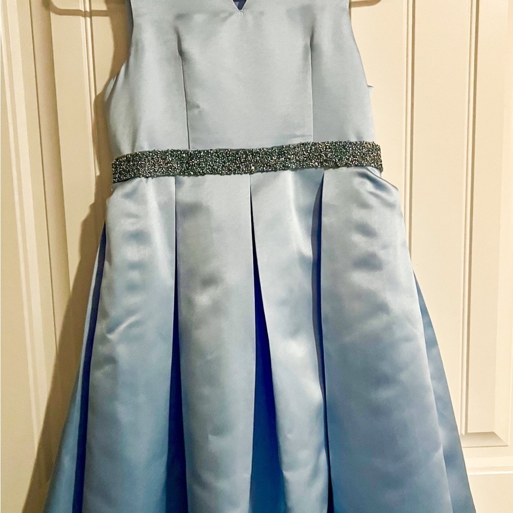 New Custom Baby Blue Pageant Dress